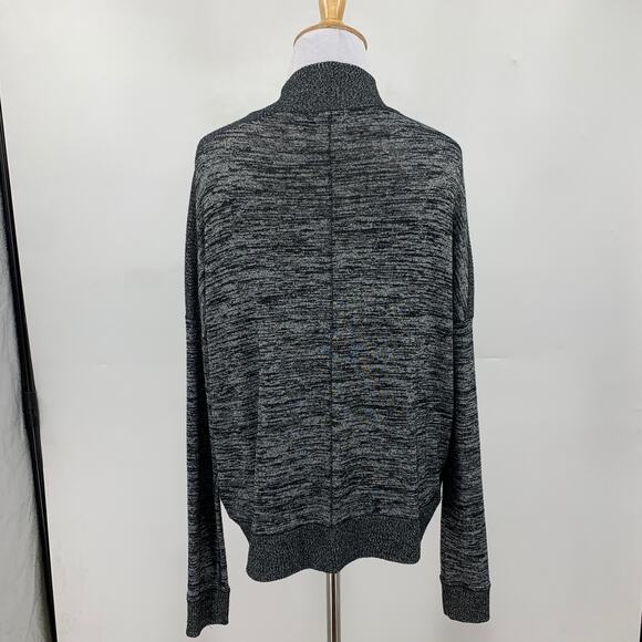 Rag & Bone Sweater Womens XS Extra Small Black Gray Avryl Marled Mock Stretch - Picture 5 of 10